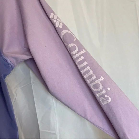 COLUMBIA Girls Two Toned Purple Long Sleeve Omni Shade Shirt Size 10 - Picture 5 of 8